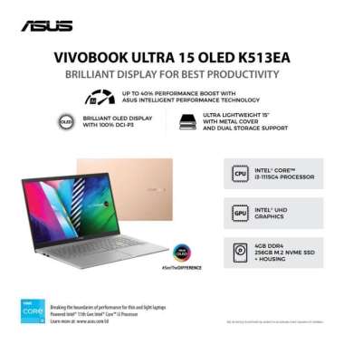 ASUS VivoBook M513UA-OLED751 | OLED752 | OLED753 [AMD Ryzen 7-5700U / 8GB / 512GB SSD / OLED / WIN10