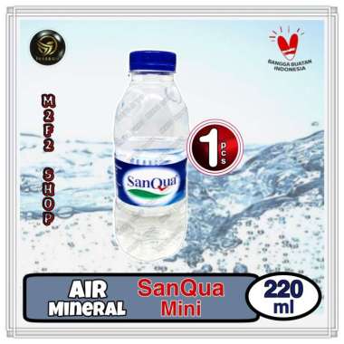 Air Mineral Sanqua Baby Mini Botol Plastik Pet - 220 ml (Kemasan Satuan)