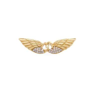 1901 Jewelry Bros Swan Couple Swarovski Lapis Emas