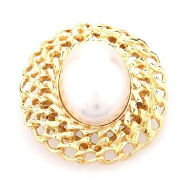 1901 Jewelry Oval Pearl Brooch BR2016HR42