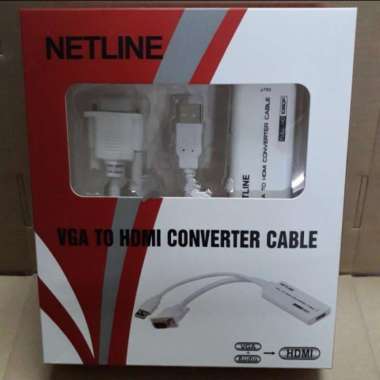 Kabel Converter VGA to HDMI Netline Ori