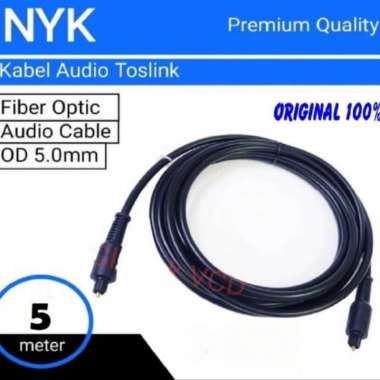 Kabel Fiber Optic Audio Cable Optical Optic NYK 5 Meter
