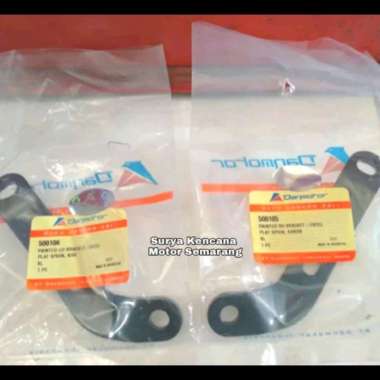 Dudukan pangkon plat klem spion set Vespa Excel Danmotor asli original