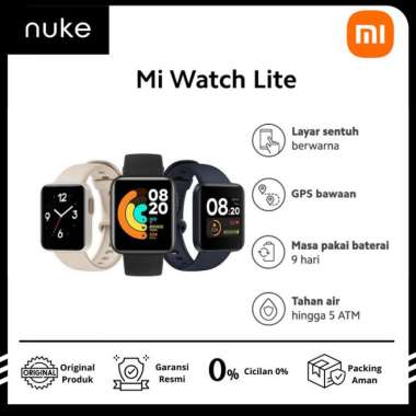 XIAOMI Mi Watch Lite Fitness Smartwatch 11 Mode Olahraga Biru