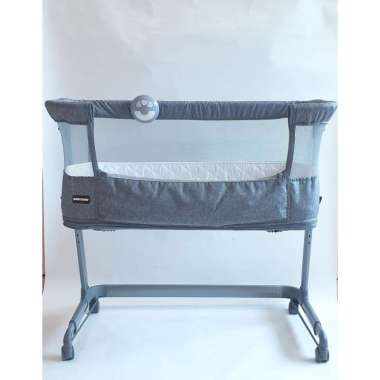 Box Babydoes Bravada Sidebed / Tempat Tidur Bayi / Playpen (comfort, safety, easy to use) LIGHT GREY