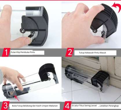 Perangkap Tikus Jebakan Tikus Otomatis Terkunci Jika Tikus Masuk