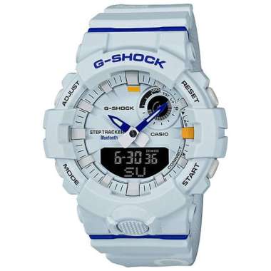 CASIO G-SHOCK Dagger Basketball Theme Bluetooth Sports Mobile Link Jam Tangan Pria [GBA 800] White B