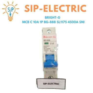 BRIGHT-G MCB C 10A 1P BG-888 SL1175 4500A SNI