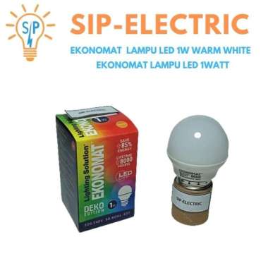 EKONOMAT LAMPU LED 1W WARM WHITE / EKONOMAT LAMPU LED 1WATT