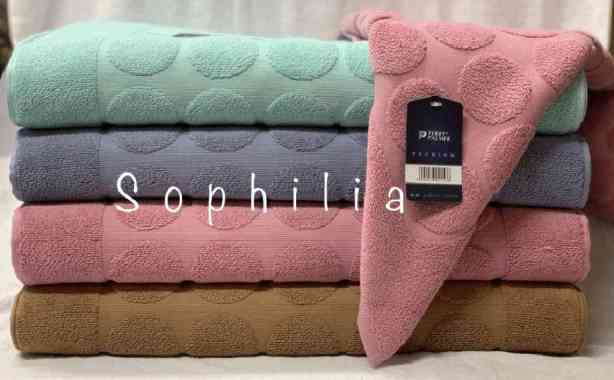 keset kaki handuk export terry palmer hotel bingkai 45x65 tebal serap Coklat