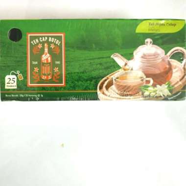Teh Celup cap Botol isi 25. kemasan hijau. (Teh cap Botol)