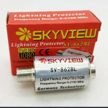Anti Petir Antena Receiver Tv Skyview Original 100% (Kode 8009)) Multicolor