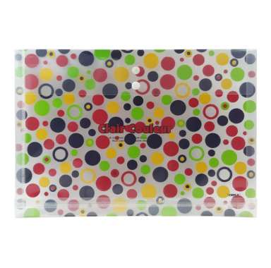 TOMEX Map Plastik Kancing Motif CLAIR COULEUR F4 / Map Plastik / Map / Map File/ File Folder / Data
