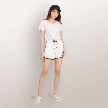 Celana Pendek santai training Wanita hot sexy pant - Jfashion New Merlin M-L Putih