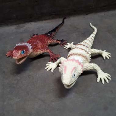 MAINAN KADAL IGUANA TOKEK KARET UKURAN BESAR Multicolor