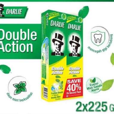 Darlie Twin Pack Toothpaste ( Isi 2 x 225 gr )