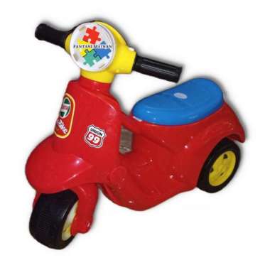 Fun Bike Vespa Mini Sepeda Motor Anak Roda 3 Merah
