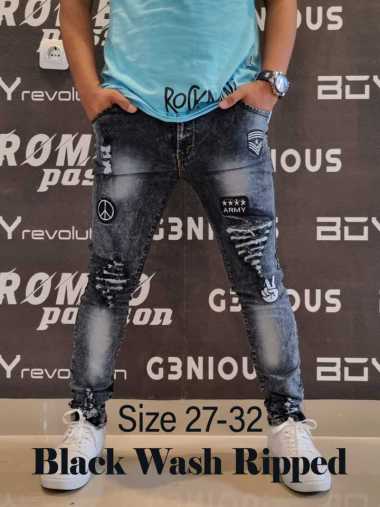 Jual Black Ripped Jeans Terbaru 