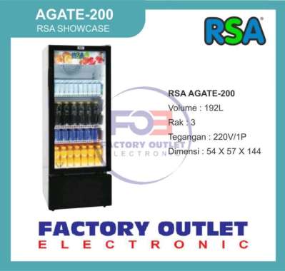 RSA GEA GETRA AGATE 200 SHOWCASE COOLER ONLY BEKASI BOGOR DEPOK