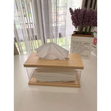 Kotak tissue kayu Cantik - Scandinavian Style