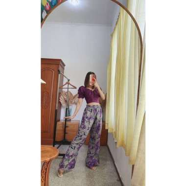 Oneset Setelan Set Ruby by Lucey Brand Baju Pakaian Wanita Celana Panjang Setsexy Pantai Casual Keki