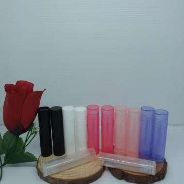 TUBE LIPBALM PLASTIK ,TUBE UNTUK WADAH LIPBALM ,TUBE LIPBALM KOSONG Hitam