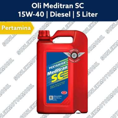 OLI MESIN DIESEL PERTAMINA MEDITRAN SC 5L 5 LITER 15W40 15W-40
