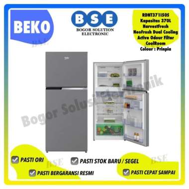 Beko Kulkas 2 Pintu 370 Liter RDNT371I50S Kulkas Beko Promo Murah
