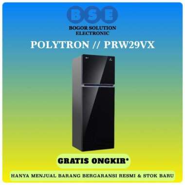 Kulkas Polytron Big Liter Inverter Glass Door PRW29VX 260L PRW 29 VX