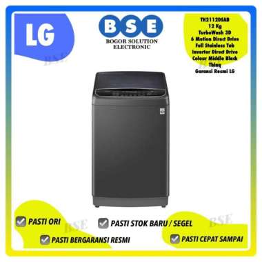 LG Th2112dsab Top Loading LG 12 Kg // Mesin cuci 12 Kg Inverter