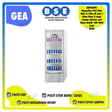 Showcase Gea Expo 30Fc Gea 30Fc 222 Liter Gea Showcase 4 Rak EXPO30FC