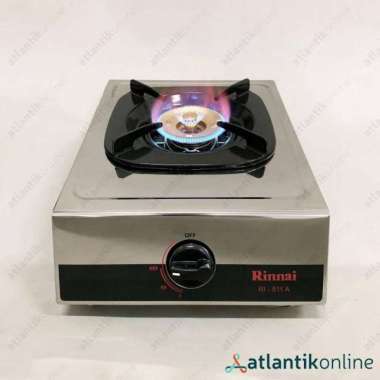 Kompor Gas Rinnai 1 Tungku RI 511A 511 A Stainless Steel burner kuningan plus api lilin RINNAI RI-51