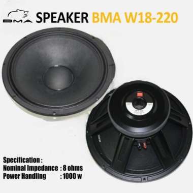 Speaker Komponen BMA W18-220 Spiker Komponen BMA Speker Komponen BMA