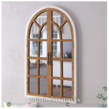 CERMIN HIAS DINDING MINIMALIS / CERMIN KOLONIAL / CERMIN MOTIF JENDELA