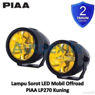 PIAA LP270 Spot Lamp LED 2.75" Original Garansi Lampu Sorot Tembak 2500K Kuning Terang Buat Motor