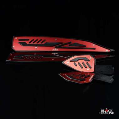 Bordes Footrest Black Diamond Honda PCX 150 Merah
