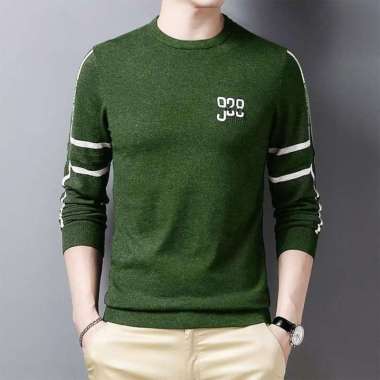Baju Sweater Vogo Pria/Baju Pria Lengan Pendek/Sweater Pria Trandy ARMY XL