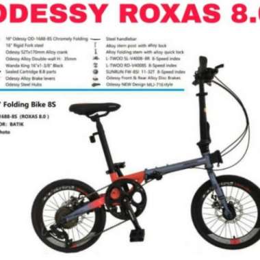 Sepeda Lipat 16"/20" Odessy Roxas Od-1688-8S