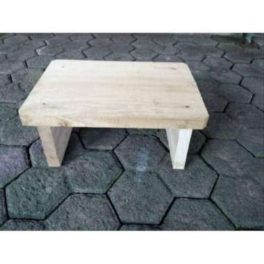 Bangku Pendek Kursi Jongkok Kayu Dingklik