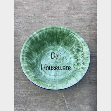 Baskom Lurik Jadul Kaleng / Wadah / Baskom Enamel Besar (By -)