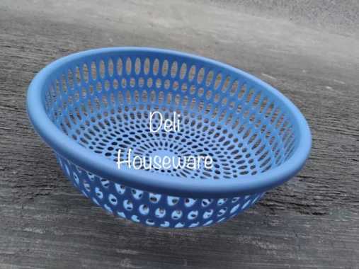 Kalo Jaring Bulat / Keranjang Tiris Sayur Plastik Tebal / Bakul