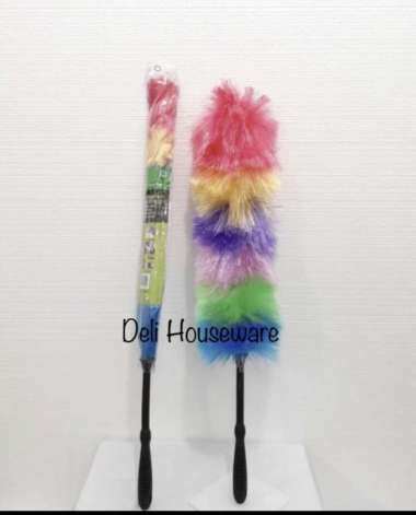 Kemoceng Bulu Ayam Plastik Tebal 70cm ( Medan Khusus - - )