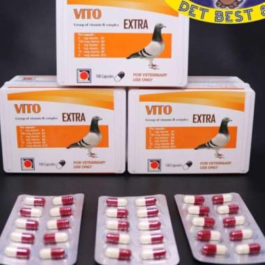 Vito Extra Vitamin B Complex Bird 10caps Vitamin B komplek Burung