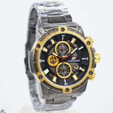 CHRONOFORCE CF 5320MB - Jam Tangan Pria Original - Black Gold