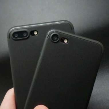 Case IPhone 7 Premium Black Series Casing TERBARU 7/8 plus - Hitam