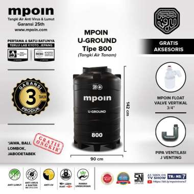 TANGKI AIR MPOIN U-GROUND 800 700LITER | TOREN AIR | TANDON AIR