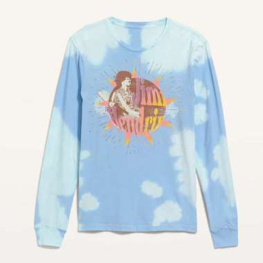 Old Navy Jimi Hendrix™ Unisex Long-Sleeve Tshirt ONLS007|Baju Couple S Cool Tie Dye
