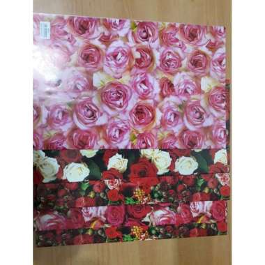 KERTAS KADO JUMBO BATIK NON MERK FANCY BUNGA