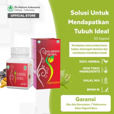 SLIMING DE NATURE - KAPSUL PELANGSING TERAMPUH PRIA DAN WANITA HERBAL TANPA EFEK SAMPING RASAKAN KHA