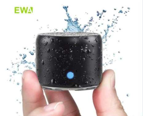 EWA Mini Bluetooth Speaker Portable - A106 Pro - Hitam Hitam